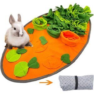 30" x 16" Large Rabbit Foraging Mat Toys with Fixing Handle, Washable